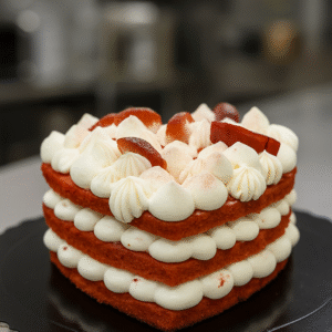 Tarta de fresas y Chantilly
